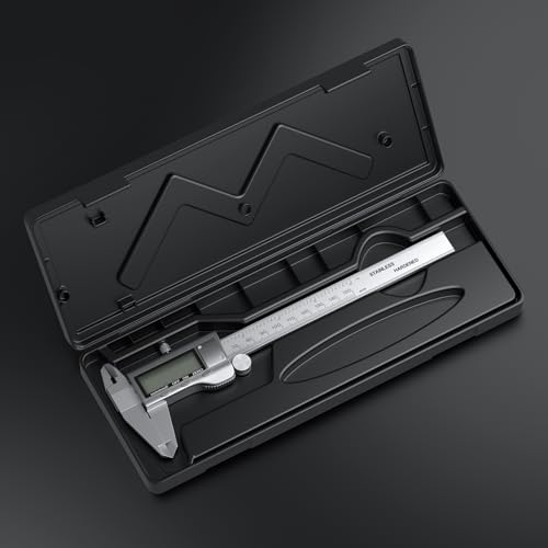 Digital Calipers, Caliper Measuring Tool with Large LCD Screen(6Inch/150mm) - color: Silver