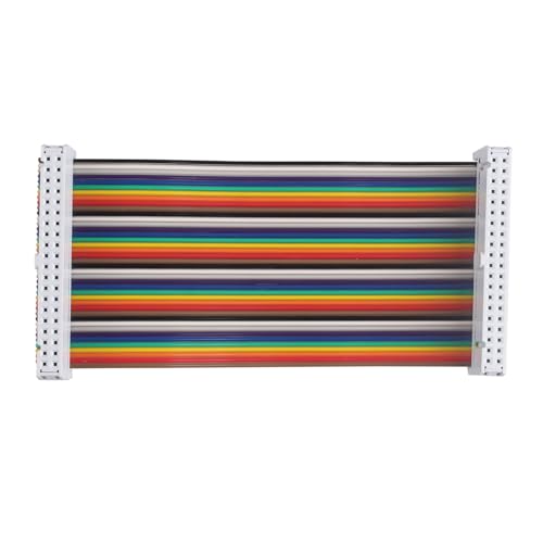 ZDE Female to Female GPIO Flat Ribbon Cable 40pin Breadboard Rainbow Jumper Wire 10cm/3.94inch Compatible with Raspberry Pi 5 4B 3 2 Model B B+ - size: 10cm/3.94inch, style: Female to Female