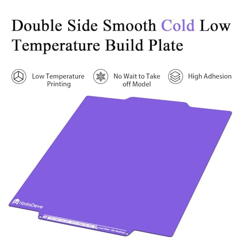 Cool Plate for Creator 5 Double-Sided Cold Build Plate No Heating No Glue - color: Purple, size: Creator 5