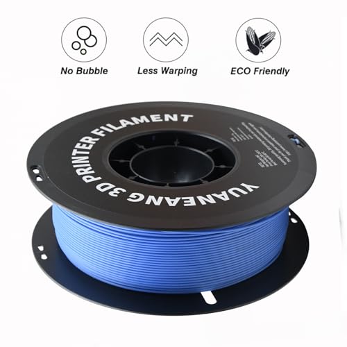 Matte Blue PETG 3D Printer Filament 1.75mm, 1kg Spool, Durable Heat-Resistant PETG Material, Non-Reflective Matte Finish, ±0.03mm Precision, Warp-Resistant & Strong Layer Adhesion - color: 1kg Blue, size: Matte PETG
