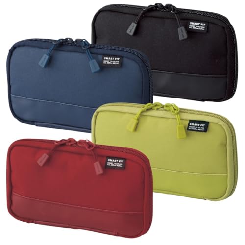 LIHITLAB Compact Pen Case, Water & Stain Repellent - color: Black, style: Compact