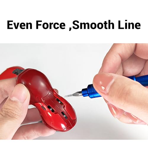 9-Piece Model Scribing Tool Kit with Tungsten Carbide Blades & Tape - size: 0.15mm/0.3mm/0.5mm