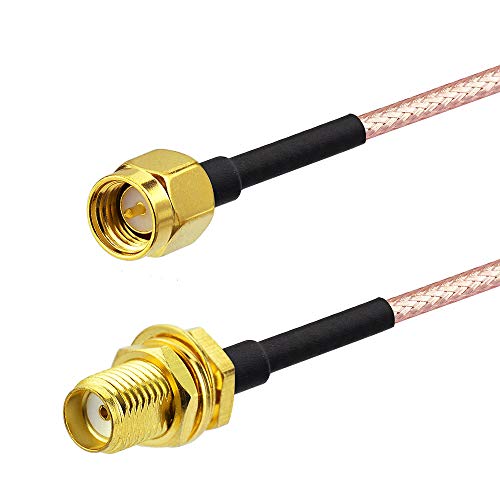 Superbat SMA Male to Female RG316 Cable 12in + 5pcs RPSMA SMA Adapter Kit - color: 1-pack, size: 30CM/12"