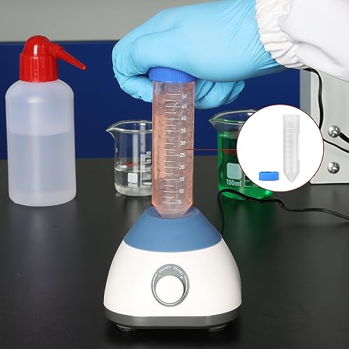 StonyLab Conical Centrifuge Tubes, 50ml Polypropylene Graduated Conical Centrifuge Tube with Screw Cap, Pack of 25 (50ml, 25 Packs)