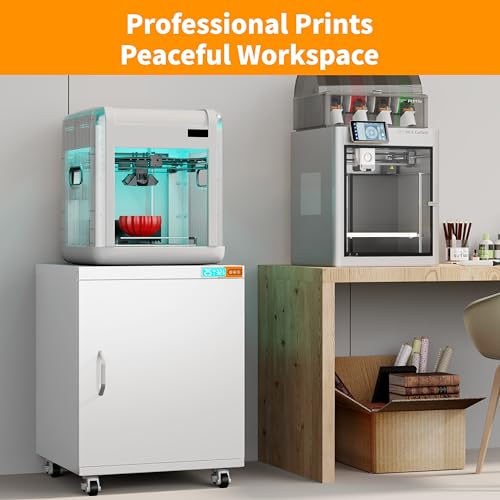 Mobile 3D Printer Stand with Filament Storage & Dehumidifier - color: 3D-LZW