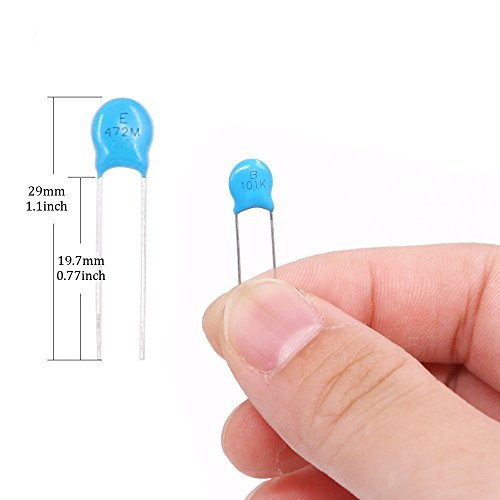 3KV / 100pF to 10000pF High Voltage DIP Ceramic Capacitor Assortment Kit, 150pcs, 15 Value