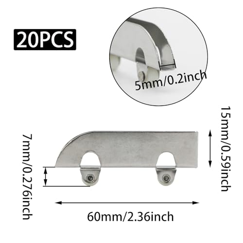 20pcs Stainless Steel Sliding Roller Pulley,Mini Showcase Window Roller Replacement Sliding Door Wheels for 3-5mm Thick Display Glass Door(Plastic Wheel) - style: Plastic wheel