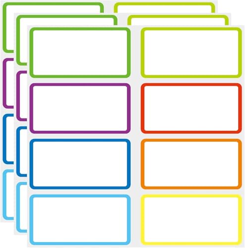 Reusable Dry Erase Labels Sticky Notes for Storage Bins Organizing Jar Pantry, Waterproof Removable Label Stickers for Kitchen Office School All Purpose Use (2 * 4 inches 8 Colors) - color: 2x4 Inches - 8 Colors