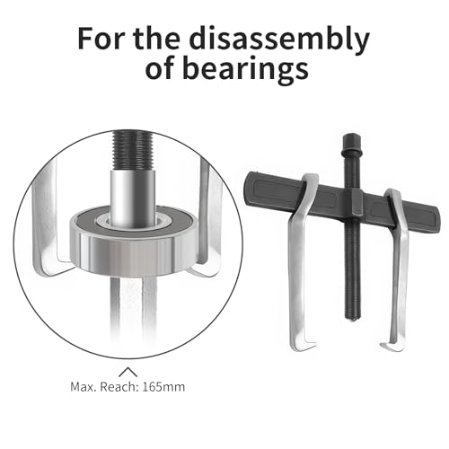 Beam 2 Jaw Puller 6.5" Bearing Gear Pullers, 165mm Hex Head Screw - size: 2Jaw 6.5In 198×165MM