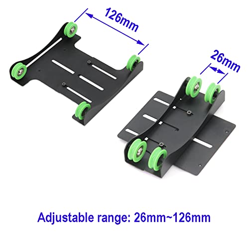 3D Printer Filament Holder Universal Adjustable Materials Shelf Fixed Support Trays Mount Rack Bracket with Bearing Pulleys for PLA ABS 0.5kg-3kg All 3D Printer Filament