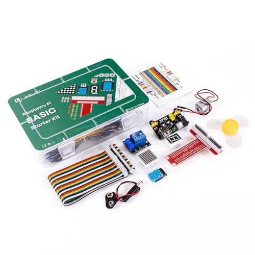 LAFVIN Basic Starter Kit for Raspberry Pi Development Board Breadboard LCD1602 Module Python C Java Scratch Beginner Kit