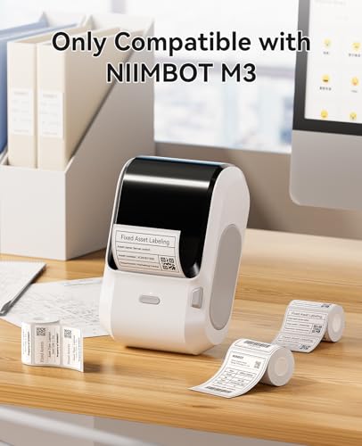 NIIMBOT M3 Thermal Transfer Labels 2.36''×1.57'', Only for M3 Label Maker - size: 60mmx40mm