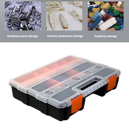 Small Parts Organisers Hardware Storage Box with Lid Hardware Organizers Box Screws Sorting Box for Screws and Nails
