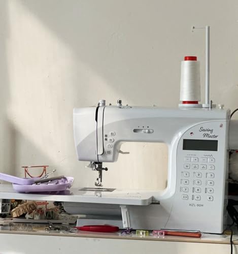 Bear Shaped Thread Stand Spool Holder for Sewing Machine Embroidery (White) - color: White