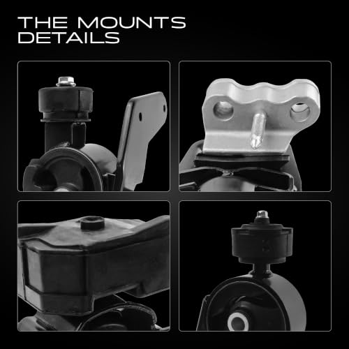 4PCS Engine Motor Mount Compatible with 2009-2013 Corolla 1.8L and 2009-2013 Matrix 1.8L with Auto Transmission and 2009-2010 Pontiac Vibe 1.8L FWD, Replace OE A62015 A62039 A62027 A62023 - size: 2009-2013 Corolla 1.8L,Matrix 1.8L