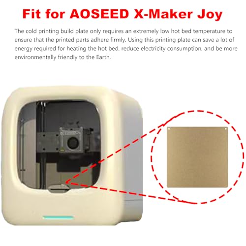 for AOSEED X-Maker Joy Cold Build Plate No Heating No Glue Hotbed - color: Gold