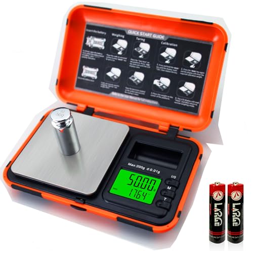 Digital Pocket Scale Precision 200g/0.01g with 50g Cal Weights,LCD Display Digital Scale Grams Ounces, Mini Jewelry Scale, Coins Scale for Gold/Silver/Gems/Food (Pocket Scale) - color: Pocket scale
