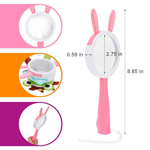 10X Kids Magnifying Glass Handheld Magnifier for Child (Bunny Style 1Pcs) - color: Bunny Style 1pcs
