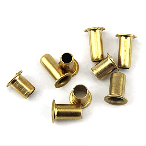1000PCS Rivets M0.9 M1.3 M1.5 M1.7 Mix Circuit Board PCB Nails Copper Hollow Rivet Kit Grommet Tool Kit Inch