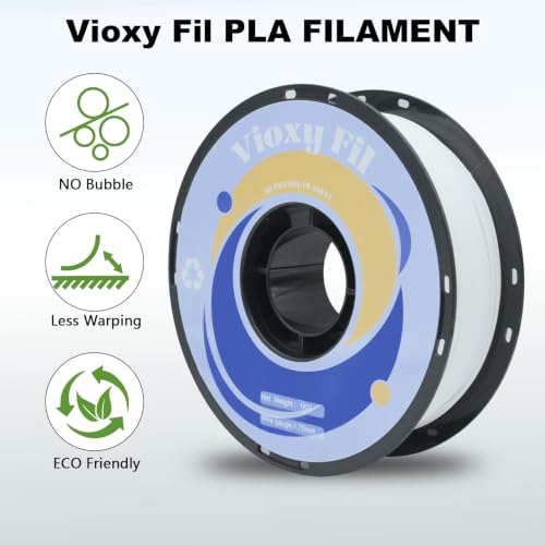 PLA 3D Printer Filament, Dimensional Accuracy +/- 0.02 mm, 1 kg Spool(2.2lbs), 1.75 mm Warm White - color: Warm White, size: 1kg