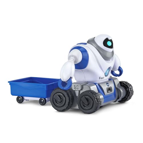 VTech 5-in-1 Make-a-Bot Transformable Robot Toy with Sound Sensor and Obstacle Detector