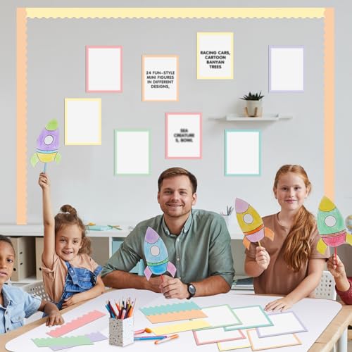 90 Pcs Science Fair Board Supplies Trifold Poster Boards, Macaron - color: Macaron