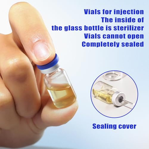 15mL Vials for Injections with Self-Healing Injection Port and Sealed Cap - size: 15ml