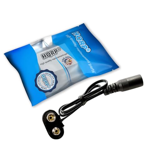 HQRP 9V Battery Snap Connector Compatible with Visual Sound 1 One Spot Battery Clip Converter Replacement