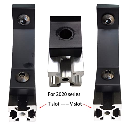 10 Set 2020 Aluminum Extrusion Accessories Hardware T Slot Brackets | M5 T Slot Nut and Bolt, 20 Series 2020 2040 8020 Extruded Aluminum Profile Rail, 90 Deg L Corner Connector, Heavy Duty - style: 10B-2053P
