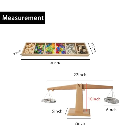 Balance Teaching Scale and Loose Parts, Teacher Supplies, Classroom Must Haves,Preschool Activities, Back to School, Math Manipulative, Teaching Supplies, Toddler Science