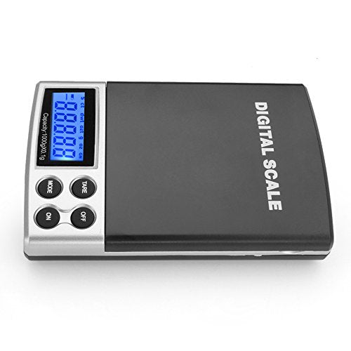 Flexzion Digital Pocket Scale, 1000g x 0.1g Gram Scale for Jewelry & Coins