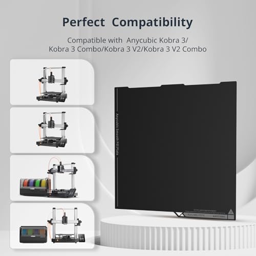 Anycubic 250x250mm Smooth PEI Plate for Kobra 3, Kobra 3 V2 Series