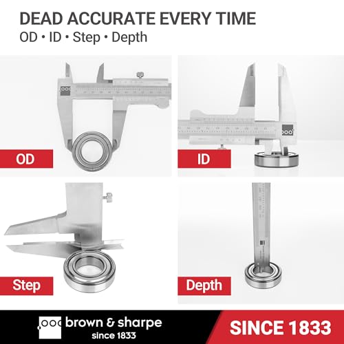 Brown & Sharpe 12 Inch Vernier Caliper, 0.001 Inch Resolution - size: 0.001"