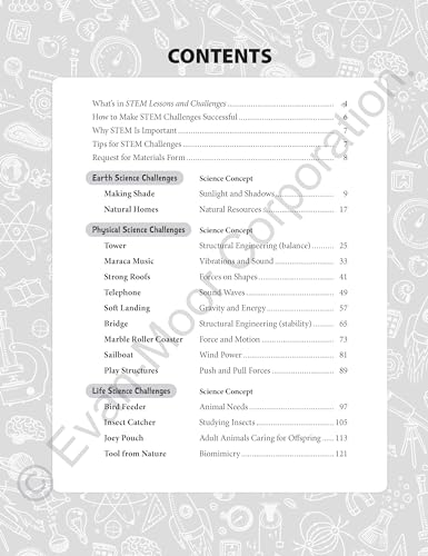 Evan-Moor Stem Lessons and Challenges, Grade 1 Homeschooling & Classroom Resource Workbook, Life, Earth and Physical Science Problem Solving, Peer Collaboration, Real-World, Visual Literacy, Printable