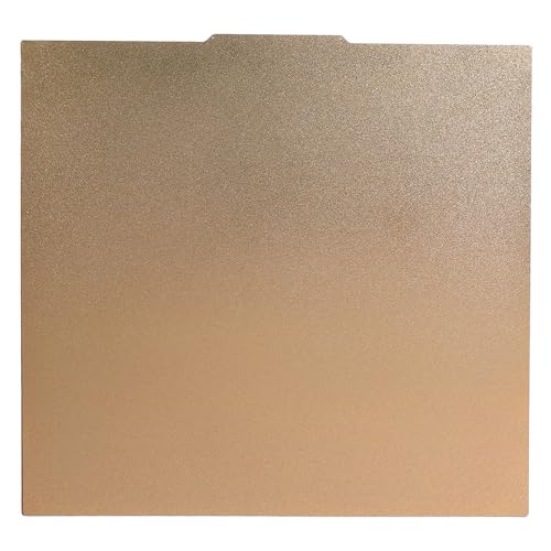 3D Printer Build Plate PEI, 500x500mm Textured Magnetic Bed Platform, Excellent Print Quality for PLA, ABS, PETG, TPU, PC