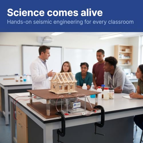 United Scientific™ Earthquake Vibration Table, 16x16 Inch STEM Shake Table