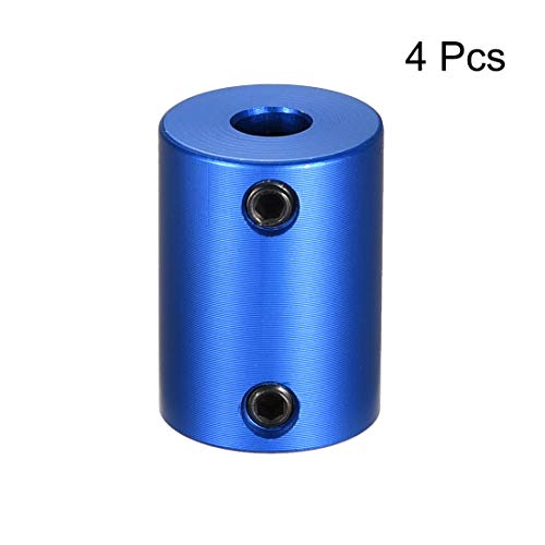uxcell 6mm to 7mm Bore Rigid Coupling Set Screw Dark Blue 4pcs - size: 6mm to 7mm