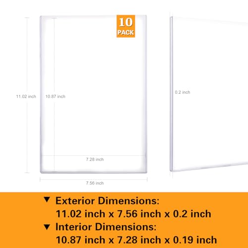 10ct Silver-Age Comic Book Toploaders - Crystal Clear Comic Book Top loaders, Premium PVC Comic Book Topload, Hard Plastic Comic Book Holders, Protection for Display, Storage, Collection - size: 10ct Silver Comic Book Toploader
