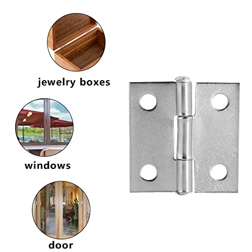 Piutouyar 6Pack 1 Inch Butt Hinge 304 Stainless Steel Mini Hinges - size: 1 Inch