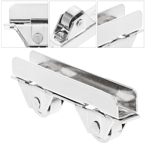 Angoily 10Pcs Mini Stainless Steel Showcase Window Roller for 5-6mm Thick