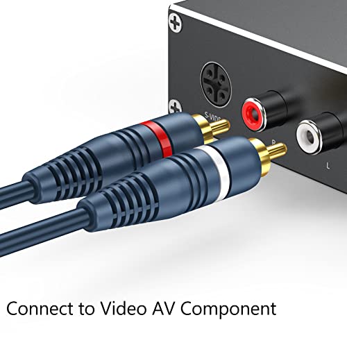 RCA Splitter 1 Female to 2 Male 2 Pack, RCA Y Splitter Audio Cable Split