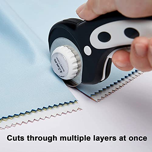 HEADLEY TOOLS 45mm Rotary Cutter Blades 15 Pack Fits Olfa, Fiskars, Replacement Rotary Blade for Arts Crafts Quilting Scrapbooking Sewing, Sharp and Durable - size: 45mm 15pcs
