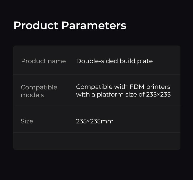 Creality Double-Sided Build Plate Kit 235 * 235mm, 3D Printer Bed Platform for Creality K1/Ender 5 S1/Ender 3/Ender 3 Pro/Ender 3 V2/Ender 3 S1 Pro/Ender 3 Neo, Black - style: K1C PEI Build Plate 235*235mm