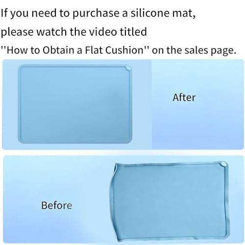 Immdinogo Silicone Mat 410 X 310mm for Resin 3D Printer: Used Clean-up or Resin Transfer to Protect Work Surface Working Mat for DLP SLA LCD Printing Project Liquid Accessories Blue