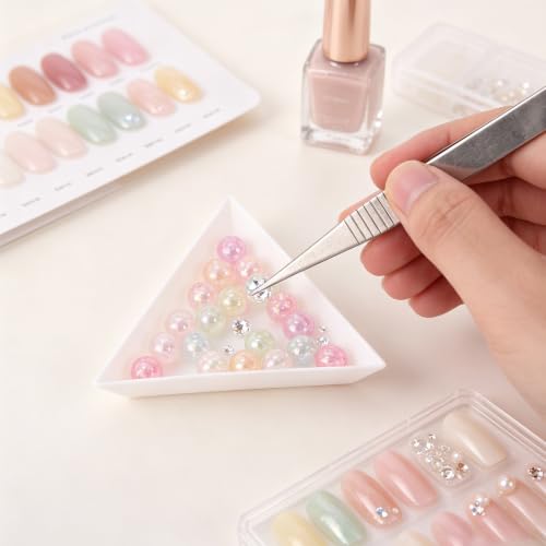 XIHIRCD 30pcs Bead Triangle Sorting Trays & 5pcs Bead Scoop