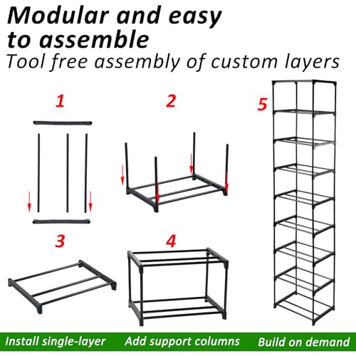 2 Pack 3D Printer Filament Storage Rack, 6-Tier Large Capacity Spool Holder, Heavy Duty Metal Filament Organizer Shelf for PLA/ABS/TPU/Other 3D Printing Materials, Printing Studio & Workshop