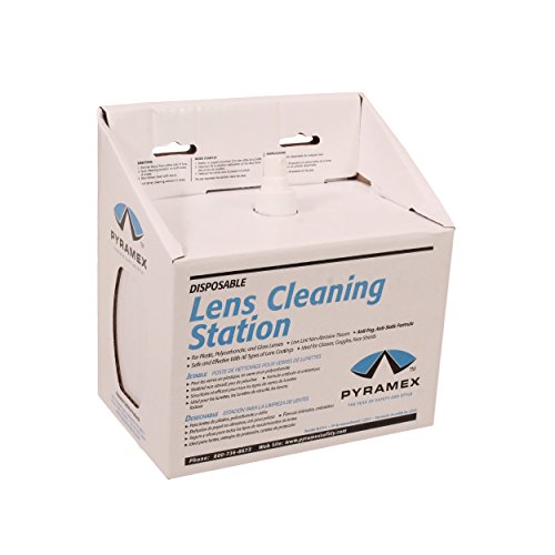 Pyramex Lens Cleaning Station With 16Oz Cleaning Solution 1200 Tissues - color: 8 Oz Cleaning Solution/600 Tissues