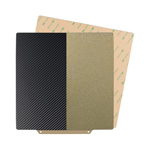 IdeaFormer 220x220mm Double Sided Printing Smooth Carbon Fiber PET + Coated Textured PEI Flexible Build Surface Sheet Heatbed for Artillery Genius/Pro/MK2/MK2A/for Anet A6/A8 (with Magnetic Base) - color: PET+PEI With Magnetic Plate, size: 220x220mm