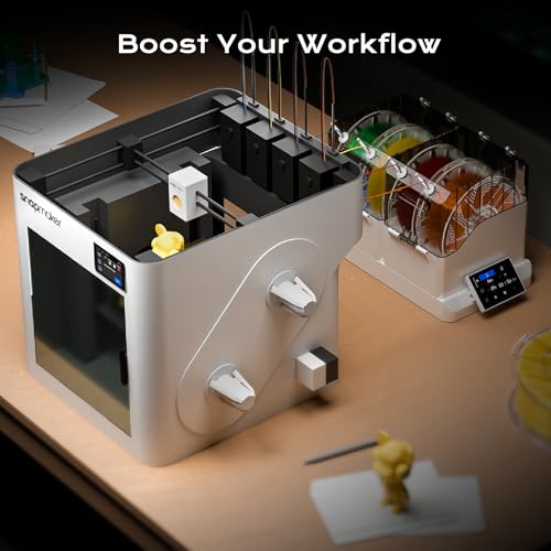 Chitu Systems E1 Filament Dryer Box 4 Spools&Vacuum Bags, 3D Printer Filament Dehydrator with 2 Removable Chambers, Independently Controlled for PLA, ABS,TPU,PETG Drying,Compatible with AMS Lite - size: Filament Dryer 4 Spools & Bags
