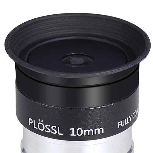 CelticBird 1.25inch Fully MultiCoated Plossl Telescope Eyepiece 10mm 4-Element Plossl Design Telescope Accessory Astronomy Gifts Threaded for Standard 1.25inch Astronomy Filters - size: PL10mm